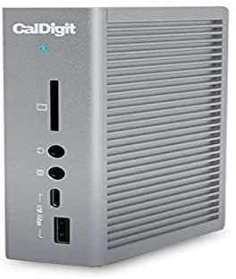 CalDigit TS3 Plus - Thunderbolt Station 3 (0.7M) Kabel - 85 W Aufladen, 7 x USB 3.1 Anschlüsse, USB-C Gen 2, DisplayPort, UHS-II SD-Kartensteckplatz, LAN (Space Grey)