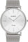 Oozoo Vintage Armbanduhr mit Edelstahl Milanaise Metallband 44 MM Silberfarben/Silberfarben C9904