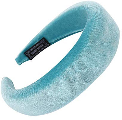 YWLINK Mode Samt Sport Haarband Volltonfarbe Damen Haar Kopfband Einfache SüßE MäDchen Stirnband(A Himmelblau,)
