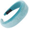 YWLINK Mode Samt Sport Haarband Volltonfarbe Damen Haar Kopfband Einfache SüßE MäDchen Stirnband(A Himmelblau,)