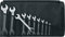 STAHLWILLE 10/10 | Maulschlüssel Set 10-tlg. |?SW 6-32 mm |?extrem belastbar |?schraubenschonend |? Gabelschlüsselsatz in robuster Rolltasche |?Made in Germany