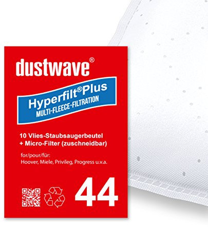 10 Staubsaugerbeutel | Staubbeutel passend für Miele S 8340 EcoLine Bodenstaubsauger / 1.200 Watt Efficiency-Motor/dustwave® Markenstaubbeutel/Made in Germany + inkl. Microfilter