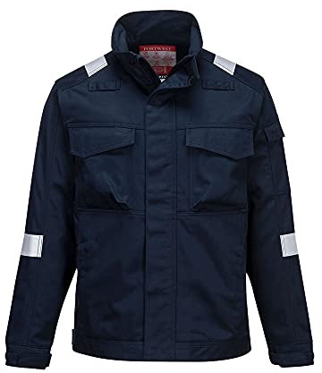 Portwest Chaqueta Bizflame Ultra, Tamaño: XL, Color: Marino, FR68NARXL