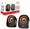 Genius SP-Q160 Stereo-Lautsprecher, USB-betrieben, Orange