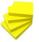 Evergreen Goods 4 Pads Bright Yellow Sticky Notes - ‎76mm X 76mm X 10mm | Self-Stick Memo Pads Notes | for Reminders & to-DO Lists | Easy to Remove | Ideal for Home Office School & Multipurpose Use