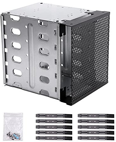 5.25 a 5X 3.5 con soporte de estante de acero inoxidable para disco duro