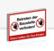 Betreten der Baustelle verboten Schild 30 x 20 cm Alu 3mm Alu-Dibond stabile Aluminiumverbundplatte Eltern haften für ihre Kinder ! mit UV-Schutz von STROBO