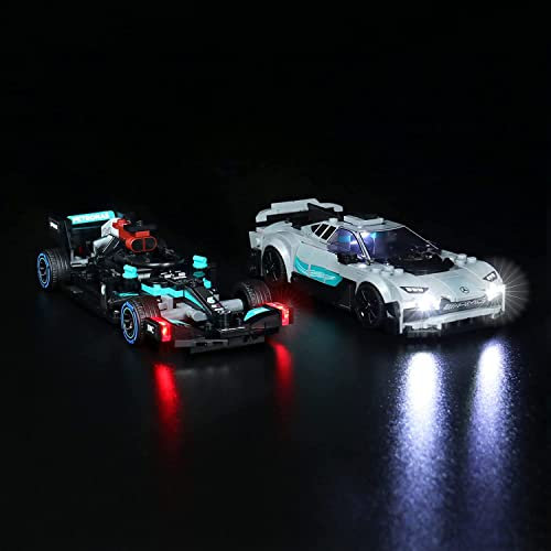 BrickBling LED-Beleuchtung für Lego 76909 Mercedes-AMG F1 W12 E Performance (kein Lego-Modell enthalten, nur Dekorationslichter), DIY-Beleuchtungsset für Lego Speed Champions Mercedes 76909