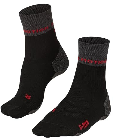 FALKE Damen Laufsocken RU True Motion Nevos W So Lyocell Funktionsmaterial antiblasen 1 Paar, Schwarz Black 3003, 37-38