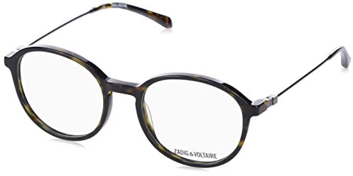 ZADIG&VOLTAIRE VZJ033 Brille, Shiny Dark Havana, 48 Kinder, Braun, hochglanz (Shiny Dark Havana), 46