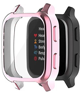 Tyogeephy coques de protection d'écran compatibles avec Garmin Venu SQ 2/Venu SQ/SQ 2 music, Coque de protection complète en TPU souple