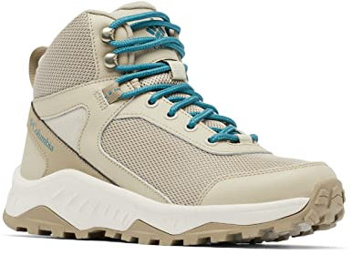 Columbia Trailstorm Ascend Mid WP wasserdichte Wanderstiefel für Damen, Braun (Canvas Tan x River Blue), 39 EU