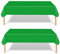 2Pcs 137*274cm Green Disposable Tablecloth Decorations for St Patrick Day Christmas,Disposable Party Table Cloth Party Table Covers Dining Tablecover for Indoor or Outdoor Birthday Xmas Picnic Party