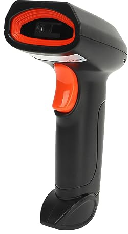 Kabelloser Barcode-Scanner, 2,4 G Kabelloser Bluetooth-USB-Hand-Barcode-Scanner-Leser, Automatisches, Schnelles, Genaues Scannen von 2D-1D-QR-Code mit Sprachansage