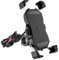 Porta Cellulare Bici Per Caricatore Wireless Per Stelo Forcella Moto 3,5 -6,8 15W Qi/USB Supporto Per Telefono A Ricarica Rapida Supporto Per Manubrio Con Sfera Da 1 Porta Cellulare Moto (Misurar