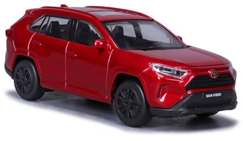 Toyota RAV4 1:43 Metall Modellauto - Schieben, Windbetrieben, Unisex, Kinder, Erwachsene, Modellbau-Enthusiasten