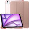 GOZOPO Funda para iPad Air 13 Pulgadas M3 2025 & M2 2024, iPad Pro 12.9 (2022-2018 Modelos), Funda Delgada y Ligera con Soporte para Lápices, Encendido y Apagado Automático, Oro Rosa