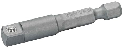 5-teiliger Adapter-Set für 1/4 Hexagon und 1/2 Quadrat, 50 mm