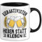 Biertrinker Tasse Geschenk Bieraktivisten Heben Statt Kleben Geschenkidee Kaffee-Becher (Schwarz)