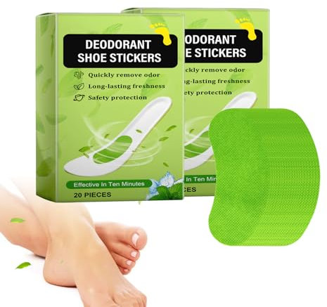 Parches Desodorantes Para Zapatos, Pegatinas De Plantilla Desodorantes, Pegatinas Cómodas, Duraderas Y Transpirables Para La Eliminación De Olores, 40 Piezas