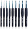 NICKLIN Häkelnadel Set,9 Stück Schwarz Häkelnadeln 2,0 mm - 6,0 mm,Häkelset für Anfänger mit Häkel Zubehör,Soft Gummi Comfort Grip für Arthritische, Leichte Aluminium Häkelnadelsets