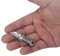 Tungyi Mini-Taschenmesser, kleines EDC-Paketmesser, 0,8-Zoll-Klinge aus rostfreiem Stahl mit Titangriff, ultrakompakt und leicht (Knochenform)