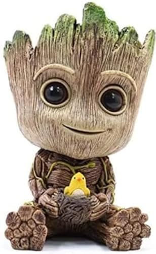 Generico Kraja I'm Baby Groot - 4x3x3 Pot de fleurs pour plantes et stylos du film classique, parfait comme cadeau, s'appelle Je suis Groot 4x3x3 idéal pour aquarium 4x3x3 (petit aquarium)