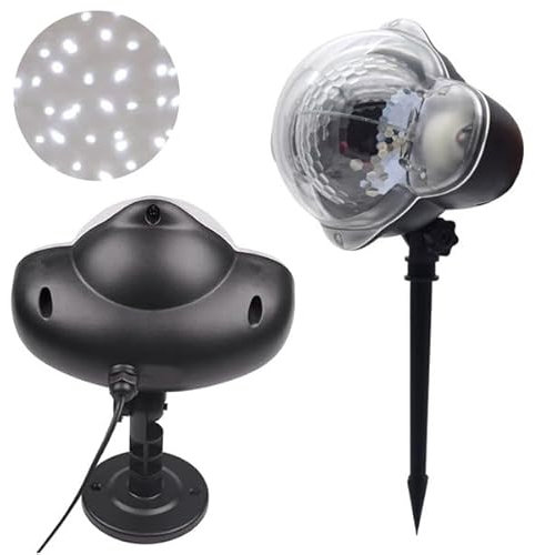 UWEVO | Multi-Colour LED Light Projector | Rotating Decorative Lamp Spotlight | Halloween & Wedding Decor | Durable Ground Stake | Indoor & Outdoor Birthday Decoration