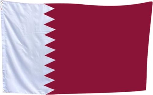 CHPN - Flagge - Qatar - Katarische Flagge - 90/150 cm - Katar - Flagge des Katars - arabischem Emirat - Doha