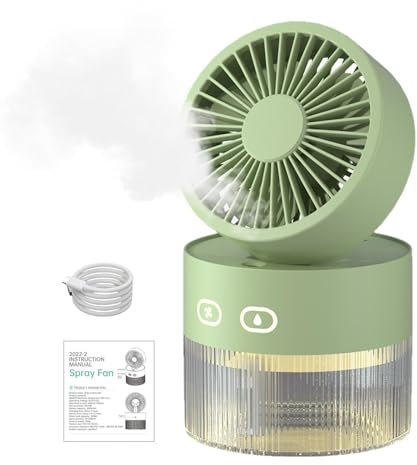 Ventilador de nebulización portátil recargable, ventilador personal de mano | Ventilador de nebulización de carga USB plegable - Fans personales del diseño de poco ruido con diseño de la refrigeración