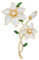Gardenia Broche fleur blanche délicate corsage, Métal Zinc Acrylique