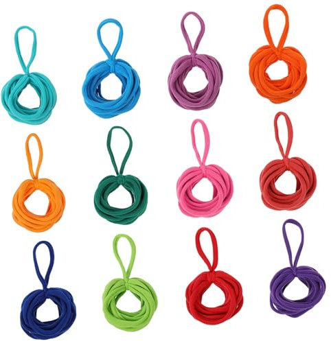 LALADEFIEE DIY Craft Supplies 192pcs Weaving Loom Potholder Loops Elastic Bands for Boys and Girls Multi-