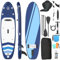 Devoko Stand Up Paddling Board, Aufblasbares SUP Board 320cm *80cm*15cm, 2-in-1 Stand Up Paddle Mit Sitz und verstellbarem Paddelbrett, Bis 160kg, Ideal zum Surfen, Angeln, Yoga, Dunkelblau