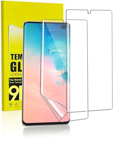 MiniMing Schutzfolie für Panzerglas für Samsung Galaxy S10 Plus, 2 Stück 0.25mm HD Klarsicht Displayschutz für Samsung S10+ Folie, Soft TPU Anti-Kratz Panzerglasfolie für Galaxy S10 Plus Schutzglas