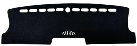 Armaturenbrett-Abdeckmatte Für Ford Für Ranger Für Raptor Für Wildtrak T9 2023 2024 2025 Auto-Armaturenbrettmatte Sonnenschutz-Schutzteppich Dash Mat Dashmat Dashboard rutschfeste Mat(LHD Black)