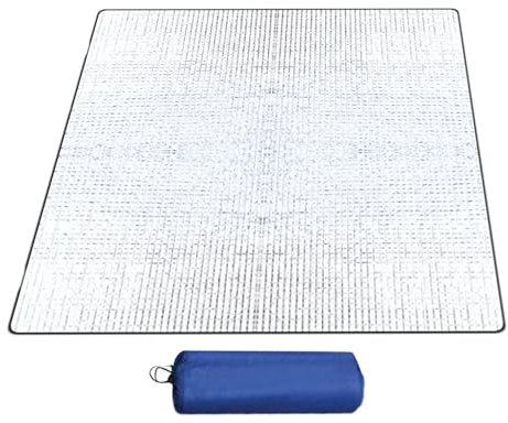 Eventerde 195x180cm Zelt Bodenmatte Isoliermatte Camping Bodenmatte Alu Isomatte Schaummatten Mit Aufbewahrungstasche Für Rucksackreisen Wandern