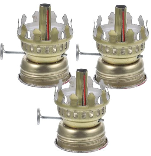 GLSTOY 3stücke Kerosinlampen Glas Öllampe Docht Halter Ersatzteile Für Antike Petroleumlampe Notbeleuchtung Zubehör Geeignet Für Flaschenöffnung