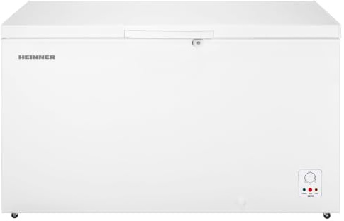 HEINNER HCF-HS420E++ Side-by-Side Kühl-Gefrierkombination – 420 L Gesamtvolumen, No-Frost-Technologie, Energieklasse E, LED-Innenbeleuchtung, Touch-Bedienung, Weiß – 5 Jahre Garantie