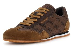 Guess Sportschuhe für Herren, Braun, Wildleder und Textil mit Logo, lässiger Retro-Stil, braun, 45 EU