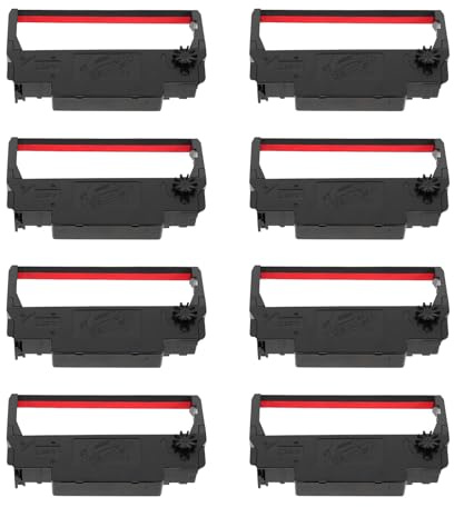 Operitacx Abs Farbband Ersatzband 24 Stück für Drucker mit Tinte | Nylon und Abs, Hitze und Lichtbeständig, für Belege und Rechnungen im Büro Sowie im Geschäftsalltag