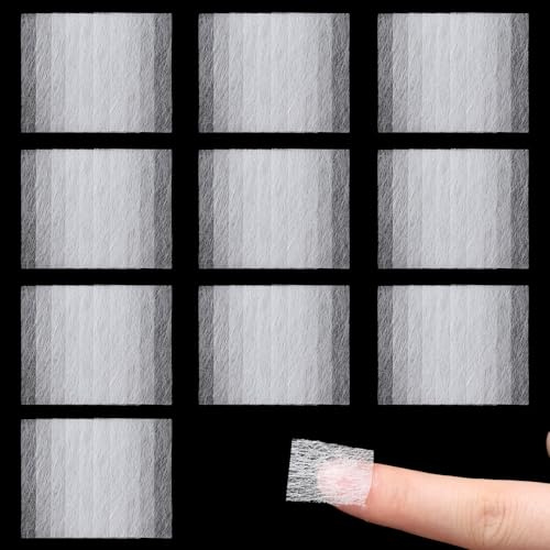 Hadnves 100 PCS Nail Wrap Extension Kit Repair Silk Paper Towels Fiber Wrap | DIY Nail Art Extension Protector, Reinforce Accessories for Women Home Salon Broken Nails Fix Repair