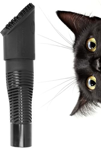Fur-EEL PRO 2.0 Pet Hair Remover Vacuum Attachment Kit, 2 Rubber Heads | for Car Detaling, Removes Dog & Cat Hair, Dirt, rubber bristle fits 32, 35, 38 mm Round Hoses, Fang Handle & Adapter
