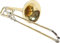 Karl Glaser Bb Bass Posaune Quartventil, verchromter Innenzug, Koffer, Mundstück