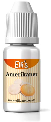 Ellis Aromen Amerikaner NATURIDENTISCHES Lebensmittelaroma | Für Speisen & Getränke | 10 ml