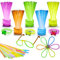 Bramble - 250 Knicklichter Leuchtstäbe (20cm) & 293 Verbinder für Karneval, Fasching, Hochzeiten, Partys, Kindergeburtstag, Halloween - Mitgebsel für Jungen & Mädchen