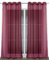 BEAUTEX Vorhang mit Ösen 140x240 cm (Farbe Wählbar) transparente Gardine, Dolly (Bordeaux)