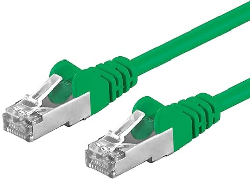 PremiumCord Netzwerkkabel, Ethernet, LAN & Patch Kabel CAT6a, 10Gbit/s, S/FTP PIMF Schirmung, AWG 26/7, 100 Prozent Cu, schnell flexibel und robust RJ45 kabel, grün, 7m