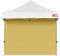 MasterCanopy Seitenteil/Seitenwand ohne Fenster für 3 x 3 m Pop up Pavillon Faltpavillon Partyzelt Festzelt Canopy, Windfest Wasserdicht, Beige