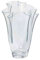 INNA-Glas Vase for flowers JODY, funnel, clear, 10/27cm, Ø8/21cm - Glass floral container/Flower vase