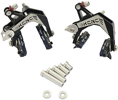 KCNC CB9 Road Caliper Brake Set Front and Rear Designed For Road Bike Wide Wheel Rim, Black, SK2044